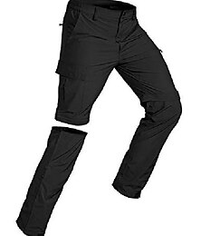 abordables -pantalon-de-randonnée-convertible-pour-homme pantalon cargo léger à séchage rapide et respirant pour l'extérieur, la pêche, le safari (gris, L)