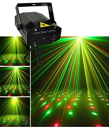halpa -minivärinen stroboskooppiprojektori tähtitaivas laservalomusiikki kotiin par xmas party party disco stage flash lighting strobe lights