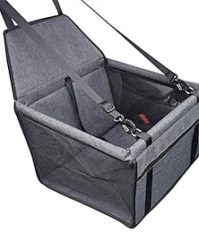 abordables -Asiento de coche para perros, asiento de coche elevador de perro para mascotas portátil, asiento de coche para mascotas de viaje transpirable con cinturón de seguridad para perros&amp; correa de