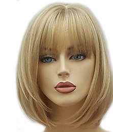 baratos -peruca sintética hataway parte do meio loira curto encaracolado loiro dourado cabelo sintético 12 polegadas feminino sintético sexy senhora penteado peruca de halloween