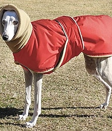 billiga -vinter hundkappa,hundjacka vindtät tjocka hundar väst kläder med varm krage hundar hoodie outfit för liten medelstor hund teddy golden retriever alaska
