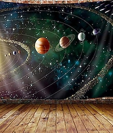 voordelige -kosmische ruimte planeten tapijt universum galaxy wandtapijt muur opknoping voor slaapkamer tapijt strand deken college slaapzaal home decor