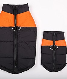 abordables -Ropa para perros para perros pequeños Cachorro de invierno Ropa para perros Chaqueta impermeable para perros mediano grande (l, naranja)