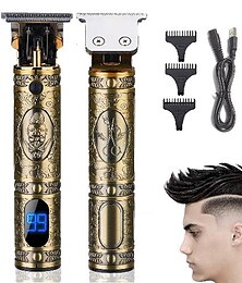 economico -tagliacapelli per uomo tagliacapelli taglio di capelli professionale cordless zero gap&amp; kit toelettatura per uomo display led ricaricabile