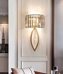 levne -led nástěnná svítidla moderní luxusní zlaté nástěnné svícny ložnice dětský pokoj křišťálové nástěnné světlo 110-120v 220-240v 5w