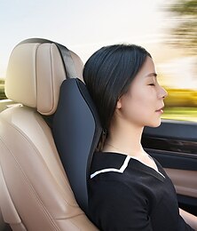 cheap -Car Neck Pillow 3D Memory Foam Head Rest Adjustable Auto Headrest Pillow Travel Neck Cushion Support Holder Car Accessories