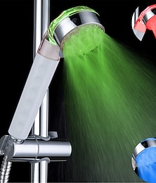 זול -מקלחת יד רגישת לטמפרטורה בעלת 3 צבעים לשינוי צבעי LED