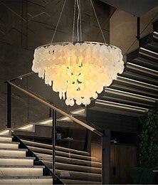 abordables -Lustre 4 lumières 50 cm coque métal peint finitions modernes 110-120v / 220-240v