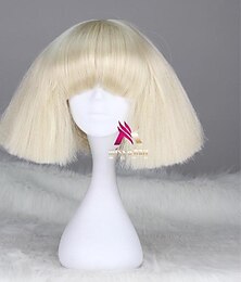 baratos -peruca sintética lady gaga peruca bob reta curta marrom escuro cinza prateado loiro escuro rosa verde cabelo sintético 12 polegadas perucas femininas confortáveis fofas vermelhas rosa carnaval