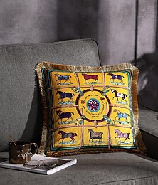 economico -cuscini decorativi doppio lato tendenza marca luce di lusso nappa di velluto d stampa copertura della cassa del cuscino soggiorno camera da letto copertura del cuscino del divano