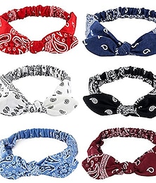 economico -1 pz elastico paisley bandana nodo fasce orecchio di coniglio arco fascia turbante fascia per capelli fascia per capelli per le donne ragazze