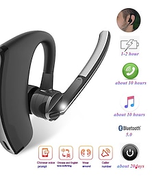 cheap -Car Truck Motorcycle V8 Bluetooth Headsets Business Bluetooth Earphone Sport Wireless Bluetooth Headset Handsfree Earphone Voice control with Microphone