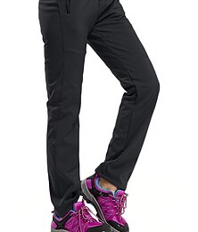 billige -Dame Turbukser Fleecefôrede bukser Vinterfrakk Skallbukser Vinter Utendørs Hold Varm Fleecefor Vindtett Multi-Pocket Bukser Bunner Svart Militærgrønn Fisking Klatring Strand S M L XL XXL