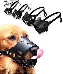 お買い得  -犬用 樹皮の首輪 犬しつけようカラー アンチ犬叫 安全用具 ソリッド パンク