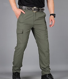 economico -pantaloni da lavoro impermeabili da uomo pantaloni cargo da trekking pantaloni tattici 6 tasche estate militare ripstop all'aperto resistente all'acqua asciugatura rapida multi tasche tasca con cerniera elastico in vita blu grigio kaki verde nero