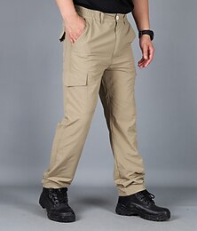 abordables -Homme Pantalons de randonnée Pantalons de Travail Pantalons cargo de randonnée Pantalons Tactiques Militaire Été Extérieur Ripstop Coupe-vent Séchage Rapide Élastique Bas Noir Vert Travail Chasse