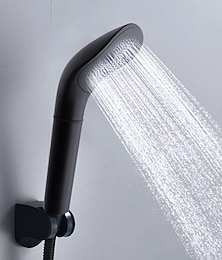 お買い得  -黒の高品質の圧力降雨シャワーヘッド 黒のシャワーヘッド 節水フィルター スプレーノズル 高圧節水
