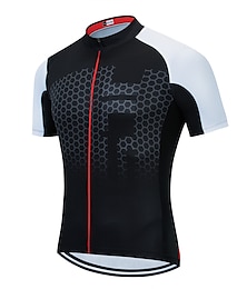 baratos -21Grams Homens Camisa para Ciclismo Manga Curta Moto Camisa / Roupas Para Esporte Blusas com 3 bolsos traseiros Ciclismo de Montanha Ciclismo de Estrada Respirável Pavio Humido Macio Secagem Rápida