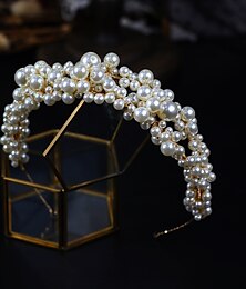 ieftine -Banderolele Imitație de Perle Nuntă Petrecere / Seara Modă Cu Imitație de Perle Diadema Articole Pentru Cap