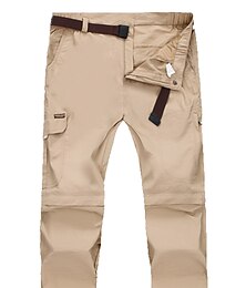 abordables -Mujer Pantalones convertibles Pantalones para senderismo Verano Al aire libre Impermeable Comodidad Transpirable Multi-bolsillo Prendas de abajo Negro Verde Ejército Caza Pesca Escalada S M L XL XXL