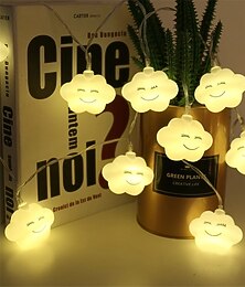 billige -1,5m 3M Lysslynger 10/20 LED 1set Varm hvit Multifarget Jul Nyttår Søtt Fest Dekorativ AA batterier drevet