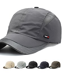 economico -Tela Cappellino da baseball Cappello per corsa Cappello da sole Per donna Per uomo Cappello Collage Regolabile Protezione solare Leggero per Fitness Baseball Corsa Autunno Primavera Estate Nero