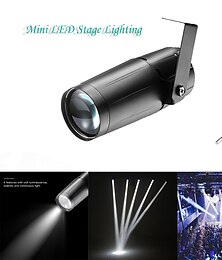 abordables -LED pinspot stage light 3w couleur blanche avec support unique pour salles de danse ktv fête décoration d'éclairage de mariage à la maison