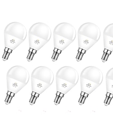 cheap -10pcs 5pcs 6W LED Globe Light Bulb 600lm E14 G45 20 LED Beads SMD 2835 60W Halogen Equivalent Warm Cold White 110-240V