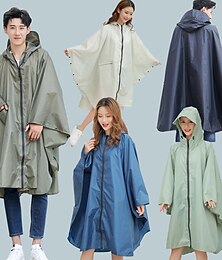 halpa -Miesten Naisten Sadeponcho Sadeviitta vaellukseen Vedenkestävä vaellustakki Kesä ulko- Vedenkestävä Hengittävä Nopea kuivuminen Kevyt Takki Ponchot Topit Metsästys Kalastus Kiipeily Armeijan vihre