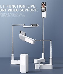 billiga -telefonstativ Bärbar Justerbar LED ljus Telefonhållare för Hem Skrivbord Selfies / Vloggar / Livestreaming Kompatibel med iPad Surfplatta Alla mobiltelefoner Mobiltelefonstillbehör