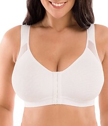 cheap -Front Closure Full Coverage Back Support Posture Corrector Bras for Women