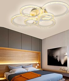 billiga -led taklampa bubbla akryl stil konstnärlig modern dimbar taklampa led cirkel design taklampa för vardagsrum sovrum matsal 220-240/110-120v 13w endast dimbar med fjärrkontroll