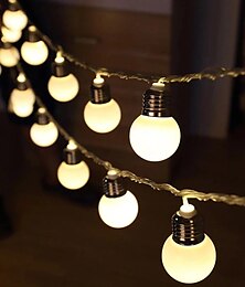 levne -G50 Retro žárovka LED String Light 3m 1,5m LED žárovka Light Battery nebo USB provozovaná víla String Light Vánoční svatební rodinná párty Prázdninová domácí dekorace lampa