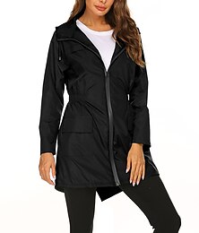 abordables -Mujer Chubasquero Chaqueta impermeable para senderismo Chaqueta para lluvia Invierno Al aire libre Mantiene abrigado Impermeable Resistente al Viento Secado rápido Abrigos Abrigo Camiseta Pesca