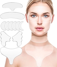Недорогие -Многоразовая силиконовая наклейка для удаления морщин, наклейка для лица, лба, шеи, глаз, накладка, против морщин, старения, лифтинг, уход за кожей, патч