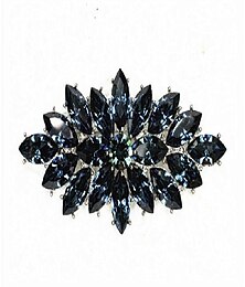 billige -noensinne tro bryllup corsage smykker marineblå marquise østerriksk krystall blomstrende blomst brosje for kvinnemote