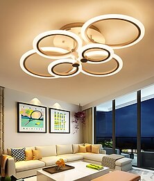 preiswerte -LED-Deckenleuchte leuchten nach außen LED-Deckenleuchte 4/6/8-Licht Unterputzleuchten Kreis Design modernen Stil Einfachheit Acryl 90W Wohnzimmer Esszimmer Schlafzimmer Schlafzimmer Leuchte
