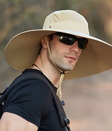 economico -cappello da sole a tesa larga cappello da pescatore upf50+ impermeabile impacchettabile ad asciugatura rapida primavera estate cappello in poliestere per la pesca in campeggio&amp; escursionismo