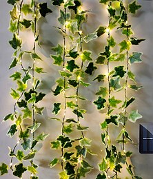 billige -utendørs solstreng lys sol ledet streng lys 8 moduser utendørs lys vanntett 2m blad fairy 20leds varm hvit jul nyttår fest hage hjem dekorasjon led sol hage lys