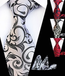abordables -Homme Cravate Cravates Travail Floral Jacquard Formel Entreprise