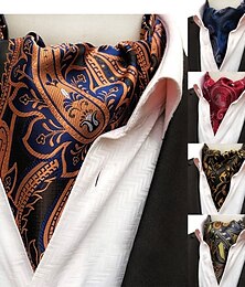 economico -Per uomo Cravatte Sciarpa Foulard Ascot Vintage Da ufficio Classico La moda Attività commerciale Casual Appuntamento