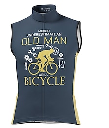 economico -Per uomo Maglia da ciclismo Senza maniche Bicicletta Maglietta / Maglia Superiore con 3 tasche posteriori Ciclismo da montagna Cicismo su strada Traspirante Asciugatura rapida Traspirazione umidit