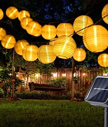 economico -luci a stringa a lanterna solare a LED – luci fatate per esterni impermeabili da 1,5 m a 3 m, lampadine bianche calde per decorazioni natalizie per giardino esterno, feste e decorazioni per patio