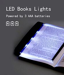 cheap -LED Book Light Reading Night Light Eyes Protective Lamps Flat Plate Portable Led Desk Lamp for Home Indoor Kids Desk Lamp