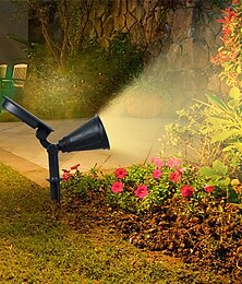 economico -applique solari per esterni ip65 lampada da terra per prato impermeabile rgb che cambia 4 perline a led faretti per paesaggi giardino prato decorazione del cortile luce esterna