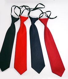 economico -bambini neonata festa all'ingrosso 28 cm elastico di colore solido piccola cravatta monocromatica cravatta per bambini, cravatta corta, accessori per ragazzo