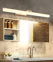 olcso -vezetett tükör fény hiú fény matt modern 50cm 60cm 70cm fürdőszoba világítás fürdőszoba alumínium fali lámpa ip20 110-240 v 0 w