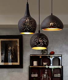 ieftine -led pandantiv bucătărie insulă lumină negru modern unic design metalic pictat finisaje tradițional clasic stil nordic 110-240 v