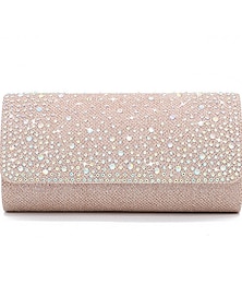 cheap -Women's Clutch Bags Polyester Party / Evening Bridal Shower Wedding Party Glitter Chain Glitter Shine Silver Black Champagne