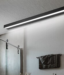 זול -מראה led מט אור יהירות אור מודרני שחור כסף גוף תאורה מינימליסטי לאמבטיה אלומיניום עמיד למים ip20 40 ס"מ 70 ס"מ 110-240v